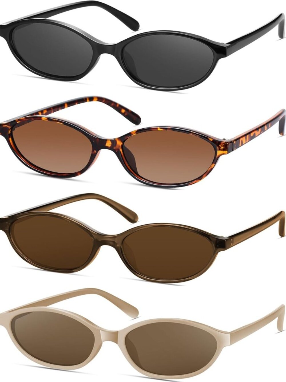 Fashionable Cat Eye Sunglasses for Women - 4 Pack with Gradient UV Protection